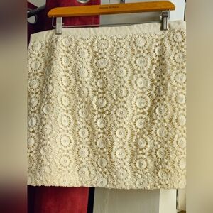 Gap cotton lace mini skirt